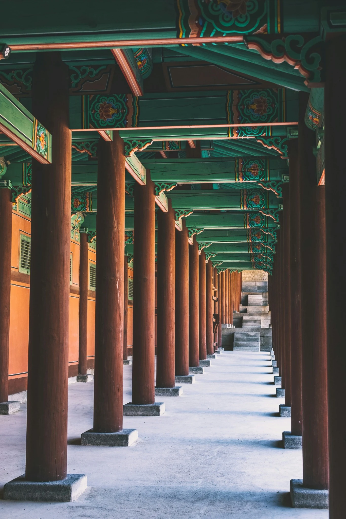 Korean palace corridor