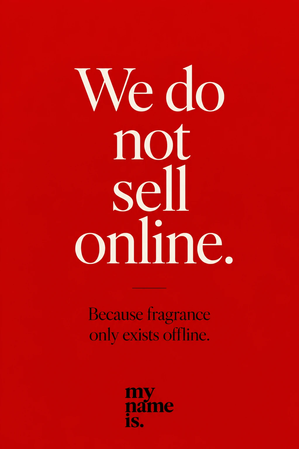 We do not sell online poster
